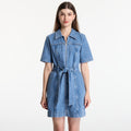 Sukienka Calvin Klein Jeans Belted Shirt Dress Radio Blues