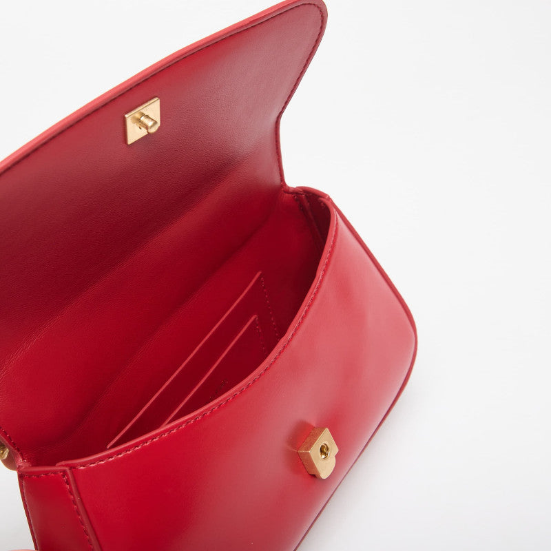 Calvin Klein Ck Convertible Chain Small Bag Bordeaux Wine