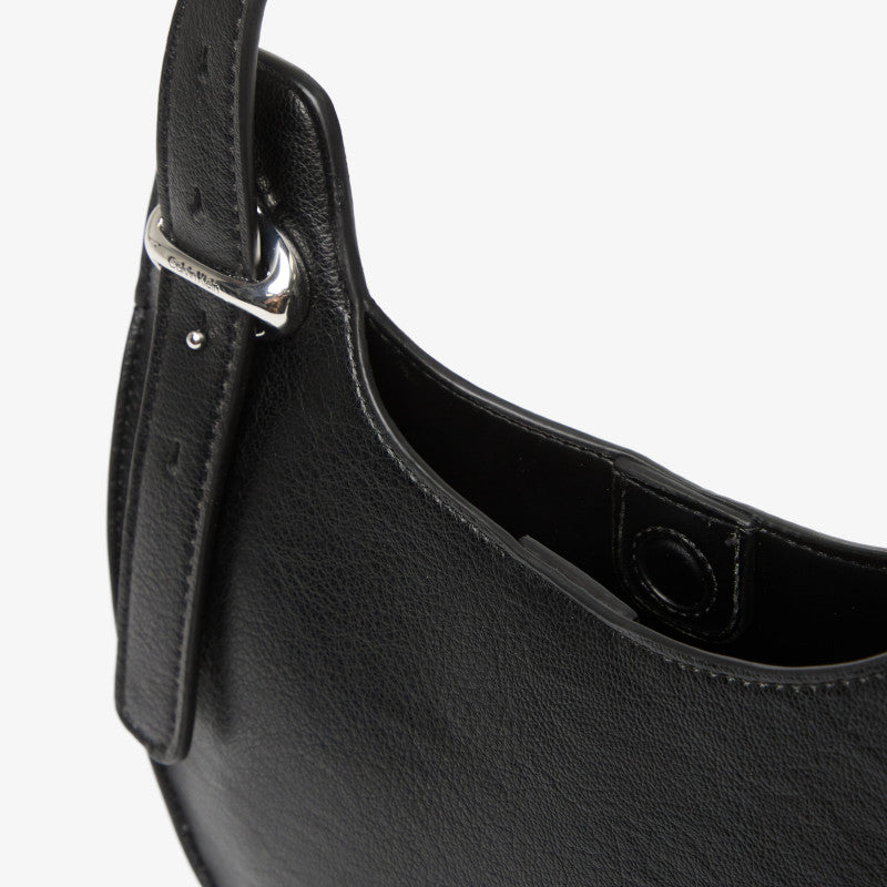 Calvin Klein Asym Buckle Shoulder Bag Black