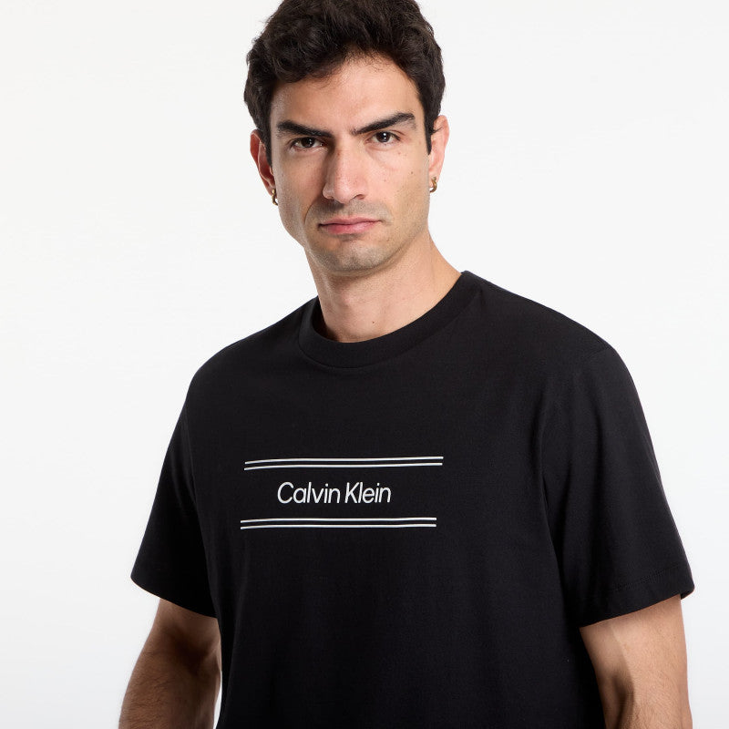 Calvin Klein Ss 20S Eu Spw Standard Graphic Tee Black