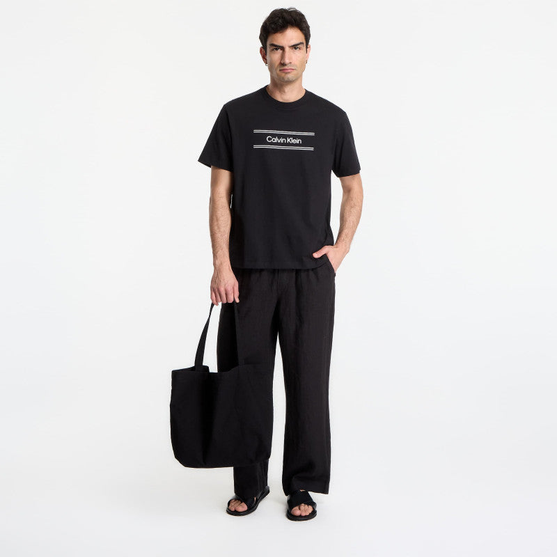 Calvin Klein Ss 20S Eu Spw Standard Graphic Tee Black