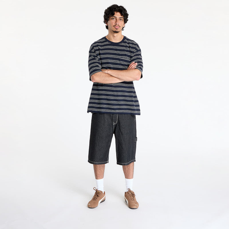 Calvin Klein Jeans Short Sleeve Stripe Relaxed Tee Night Sky