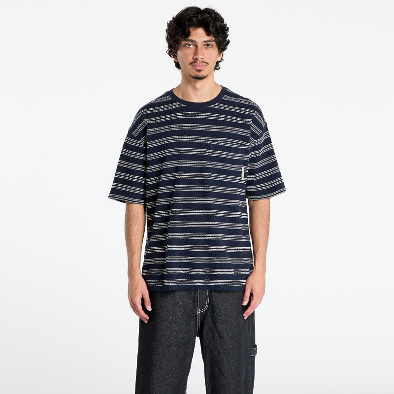 Calvin Klein Jeans Short Sleeve Stripe Relaxed Tee Night Sky
