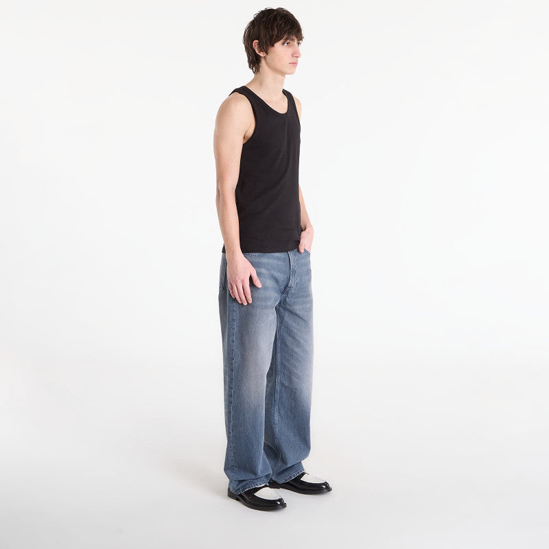 Calvin Klein Jeans 2X2 Rib Badge Tank Black