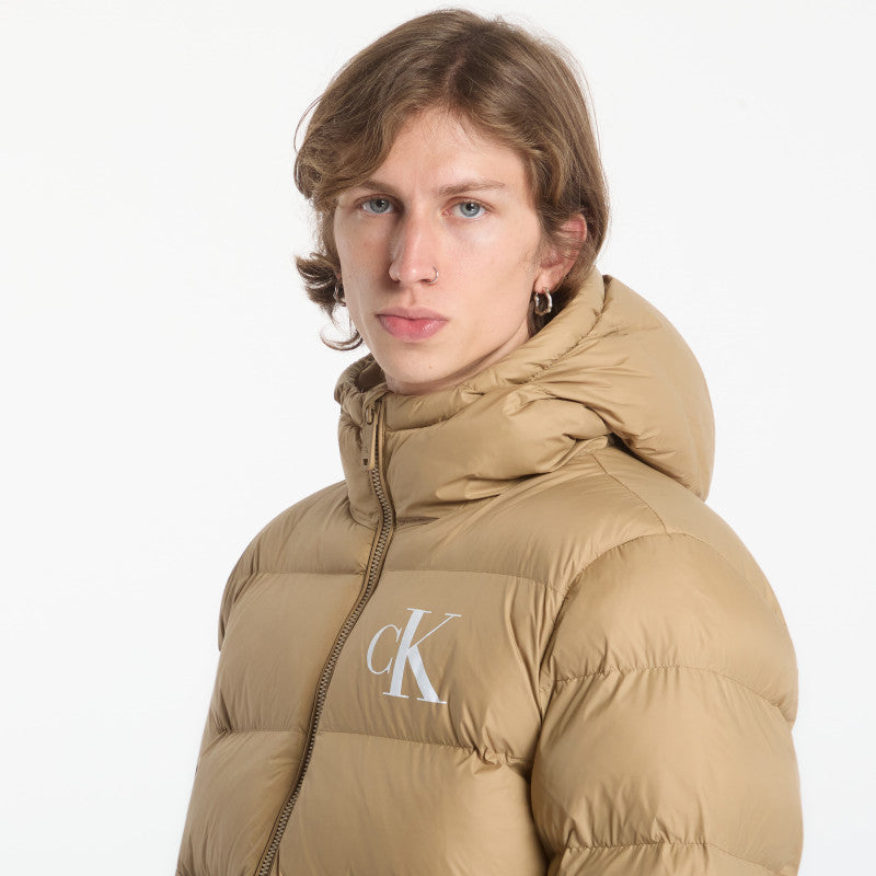 puchowa Calvin Klein Jeans Ls Ltwt Nyln Paded H Brown