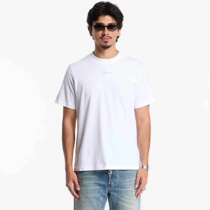 Calvin Klein Jeans Ss Easy 20s Retro Ca Bright White