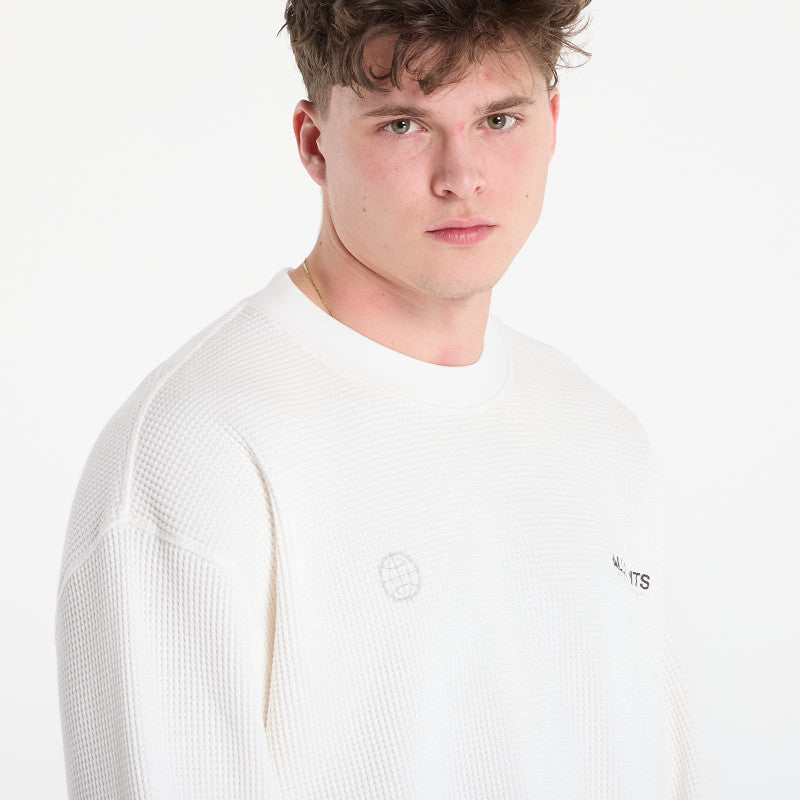 AllSaints Emblem Ls Crew Cottage White
