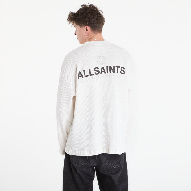 AllSaints Emblem Ls Crew Cottage White