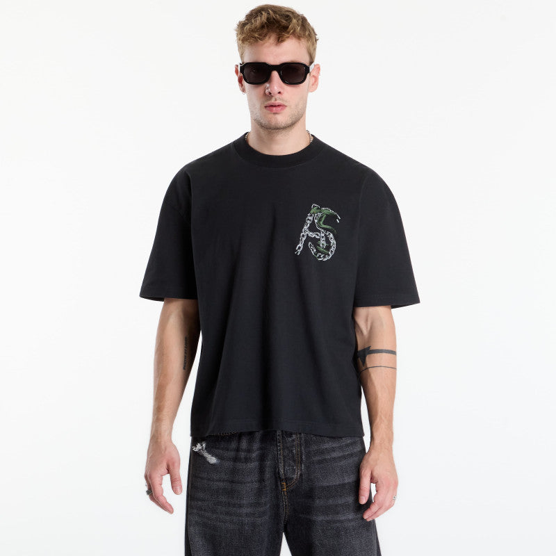 AllSaints Linx Ss Crew Washed Black