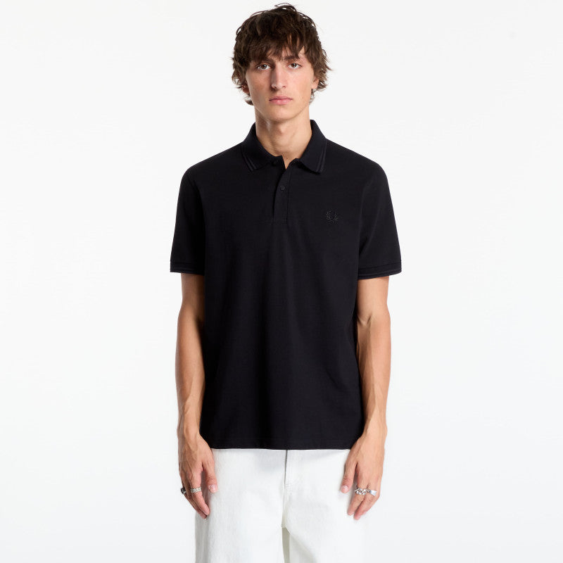 FRED PERRY Twin Tipped Fred Perry Shirt Black