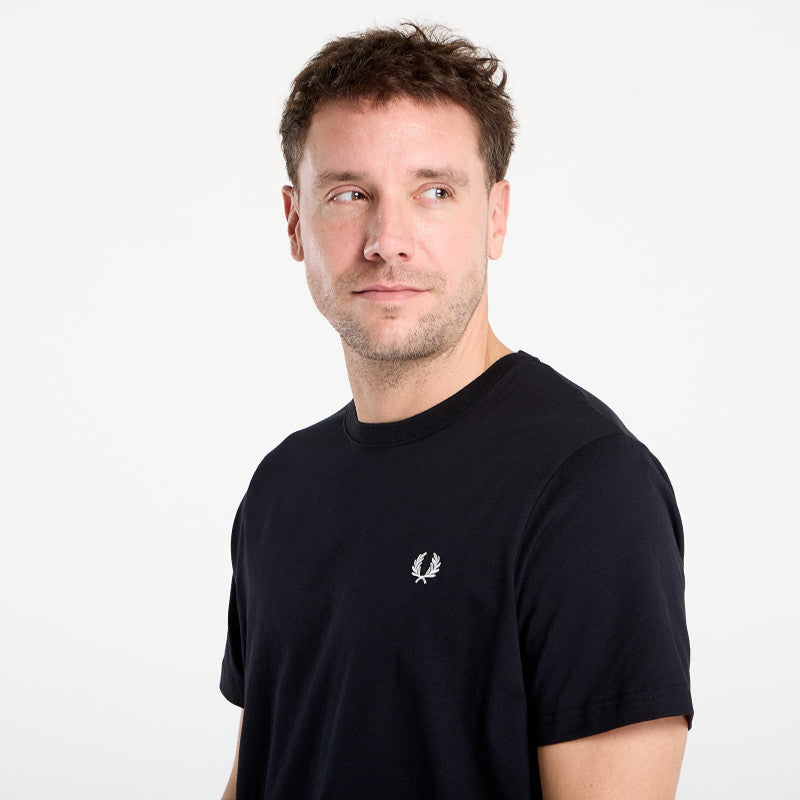 FRED PERRY Crew Neck T-Shirt Black