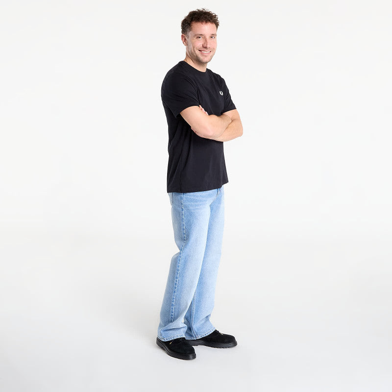 FRED PERRY Crew Neck T-Shirt Black