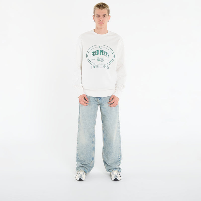 FRED PERRY Chosen By Champions Sweatshirt Snow White