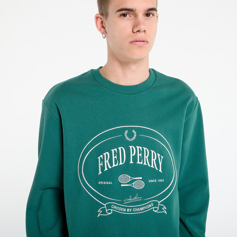 FRED PERRY Chosen By Champions Sweatshirt Sport Green