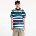 FRED PERRY Striped Relaxed Polo Shirt Deep Mint