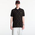 Fred Perry Argyle Print Fred Perry Shirt Black