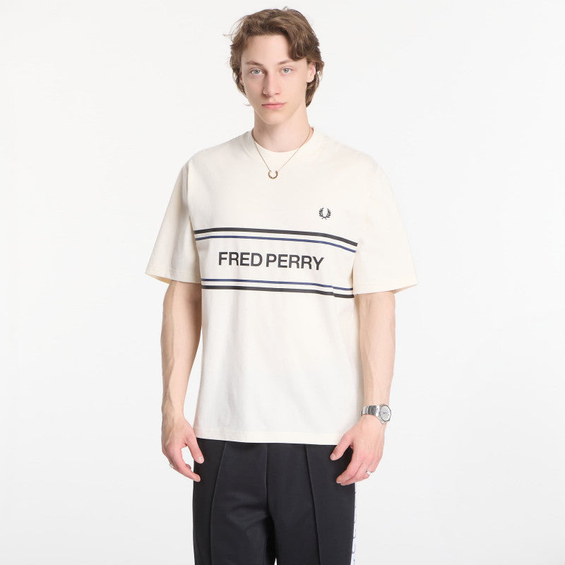 Fred Perry Fred Perry Graphic T-Shirt Beige