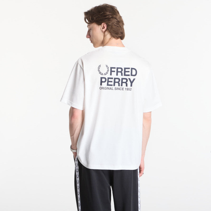 Fred Perry Back Print Fred Perry T-Shirt White