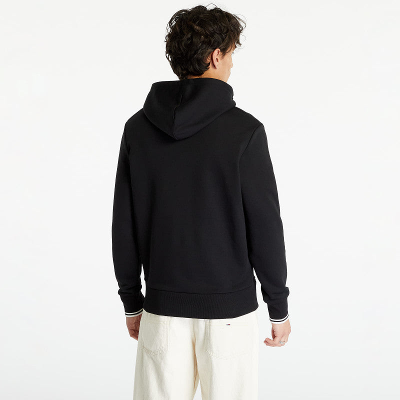 FRED PERRY Tipped Hooded Sweatshirt Black