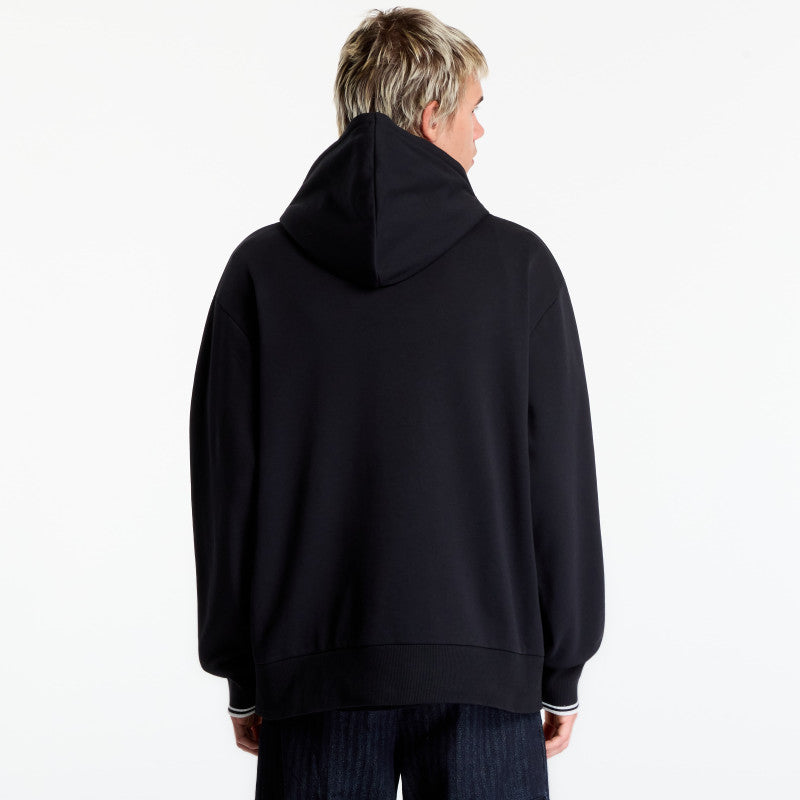 FRED PERRY Tipped Hooded Sweatshirt Black
