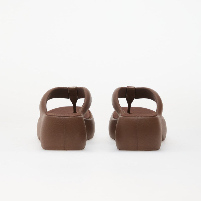 Melissa Free Fuzzy Platform Bronze