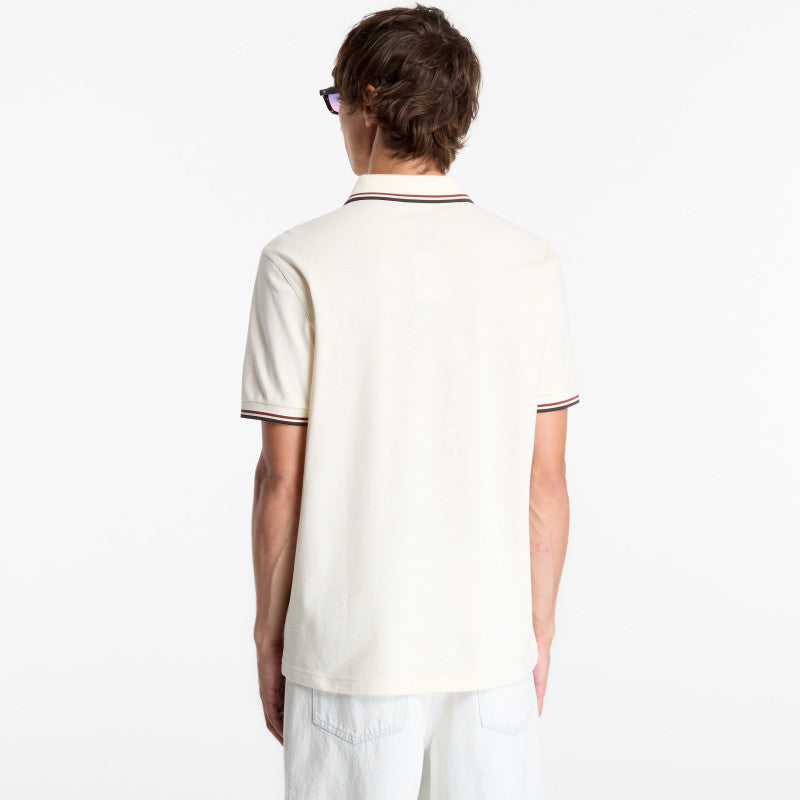 FRED PERRY Twin Tipped Fred Perry Shirt Beige