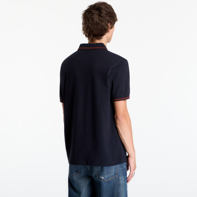 FRED PERRY Twin Tipped Fred Perry Shirt Navy