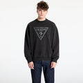 GUESS Originals Eco Vintage Triangle Crewneck Sweatshirt Jet Black Multi