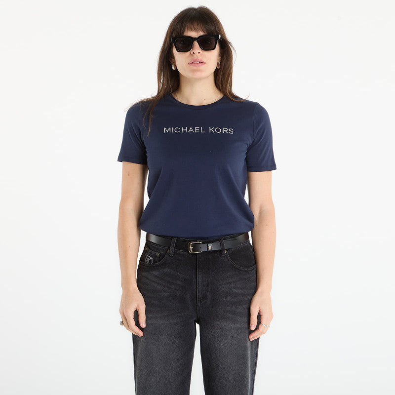 Michael Kors Mk Stud Classic Tee Midnight Blue