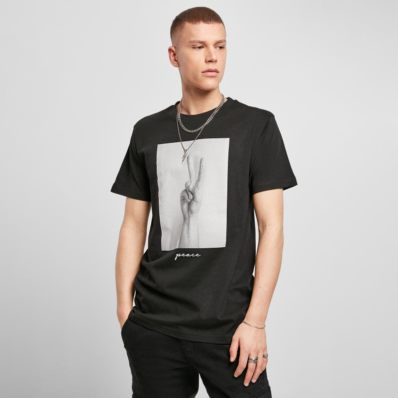 Urban Classics Peace Sign Tee Black