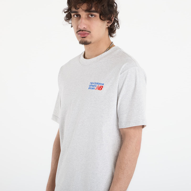 New Balance Athletics Premium Logo T-Shirt Ash Heather