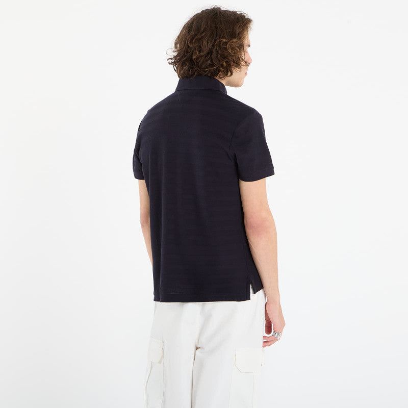 Tommy Hilfiger Ss Herringbone Reg Polo Desert Sky