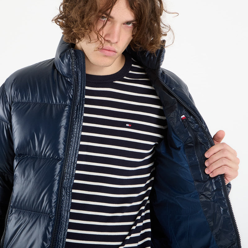 Tommy Hilfiger Shiny Down Stand Puffer Dark Night Navy