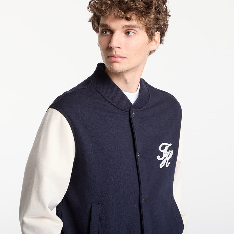 Tommy Hilfiger Script Colorblock Bomber Navy
