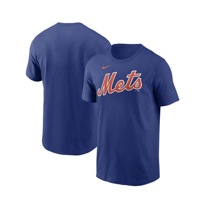 Nike MLB Men's Fuse Wordmark Cotton Tee New York Mets