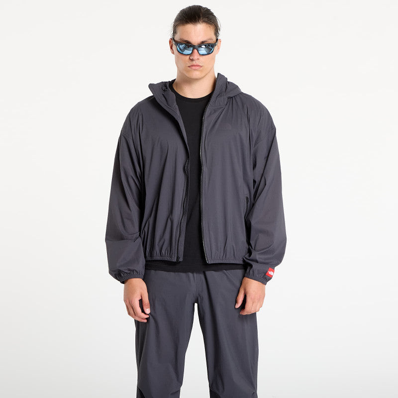 The North Face M Redbox Packable Hooded Wind Jacket Obsidian