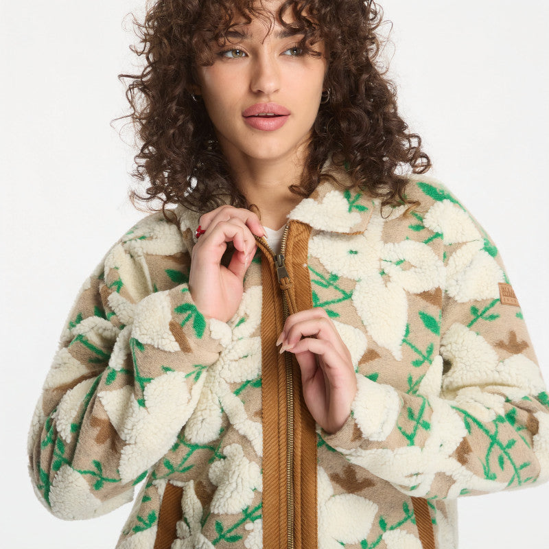 Napapijri T-Bloom Full Zip Fleece Sweatshirt Flower