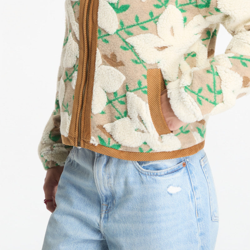 Napapijri T-Bloom Full Zip Fleece Sweatshirt Flower