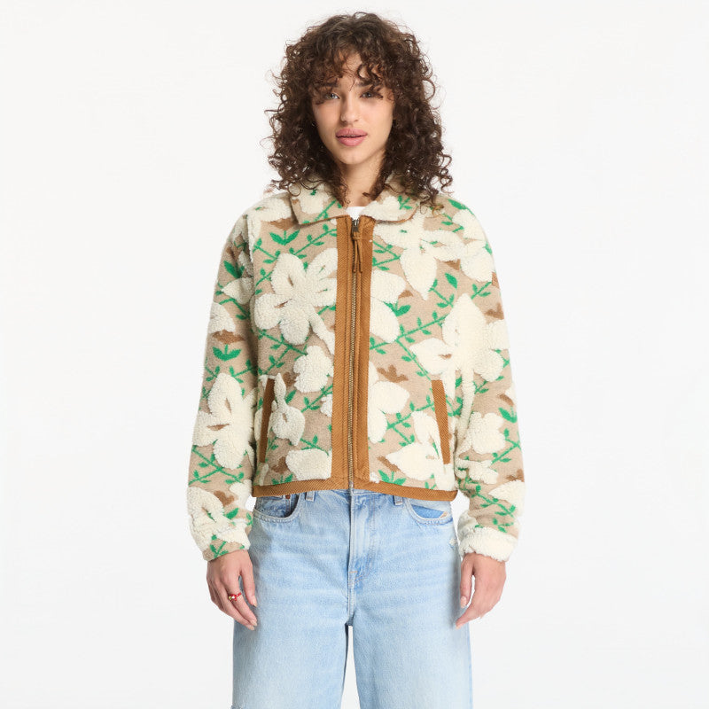 Napapijri T-Bloom Full Zip Fleece Sweatshirt Flower