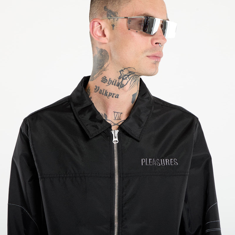 PLEASURES Daft Club Helmets Nylon Work Jacket Black