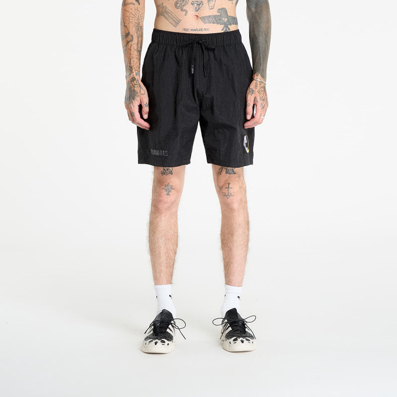 PLEASURES Daft Club Crush Hiking Shorts Black