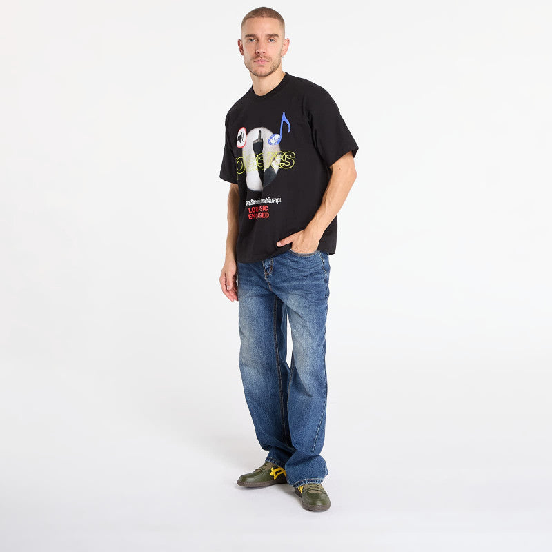 PLEASURES Loud Music T-Shirt Black