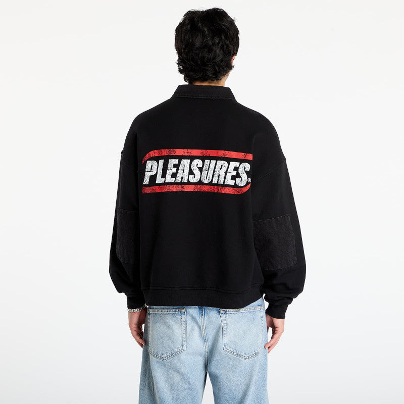 PLEASURES Gentle Polo Sweatshirt Black