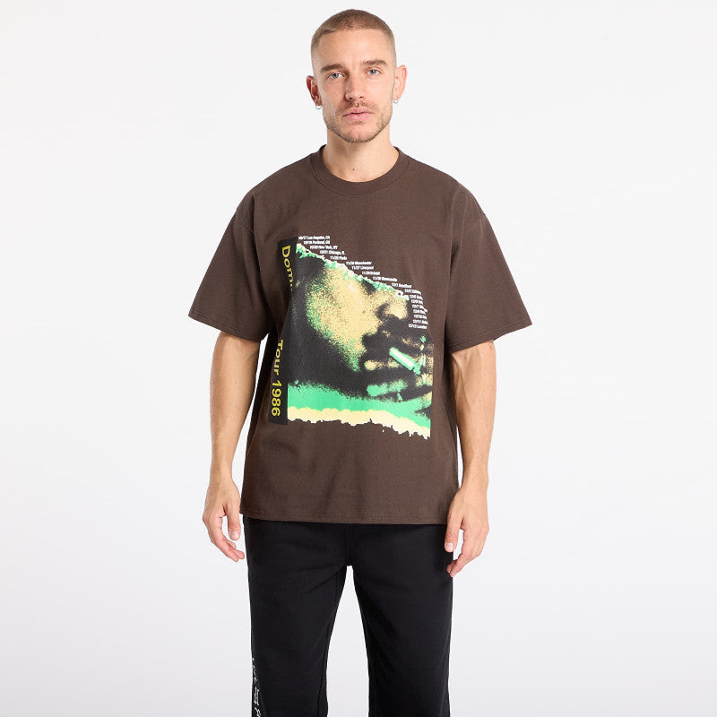 PLEASURES Domination T-Shirt Brown