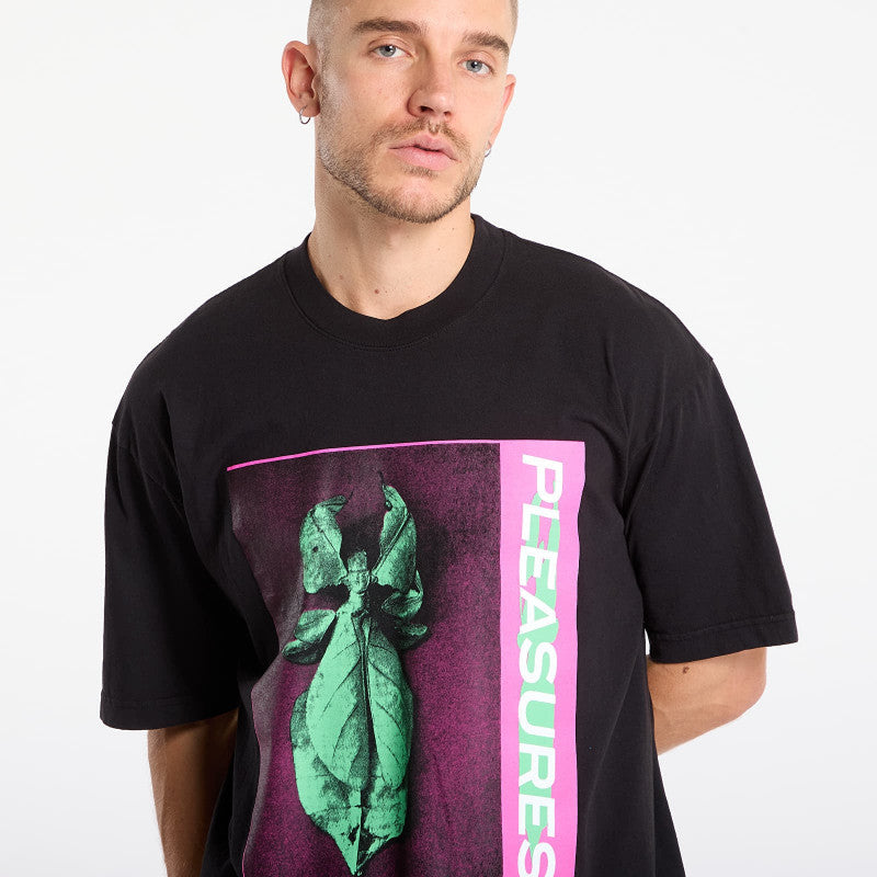 PLEASURES Leaf T-Shirt Black