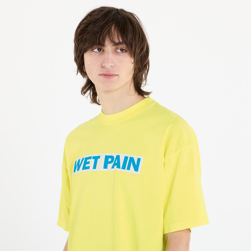PLEASURES Wet Pain T-Shirt Neon Yellow