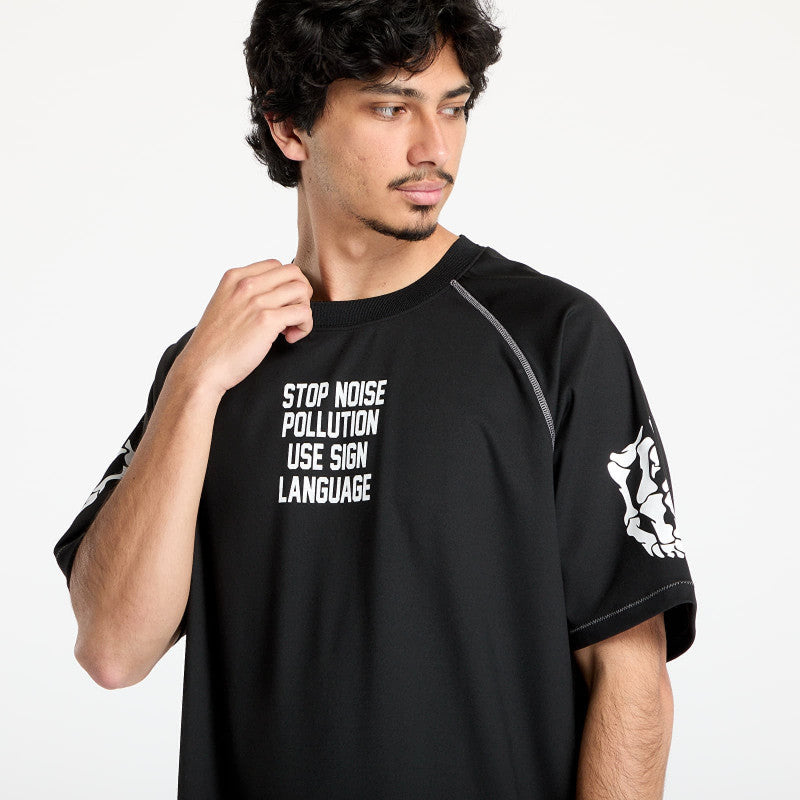 PLEASURES Pollution Boxy Raglan Black