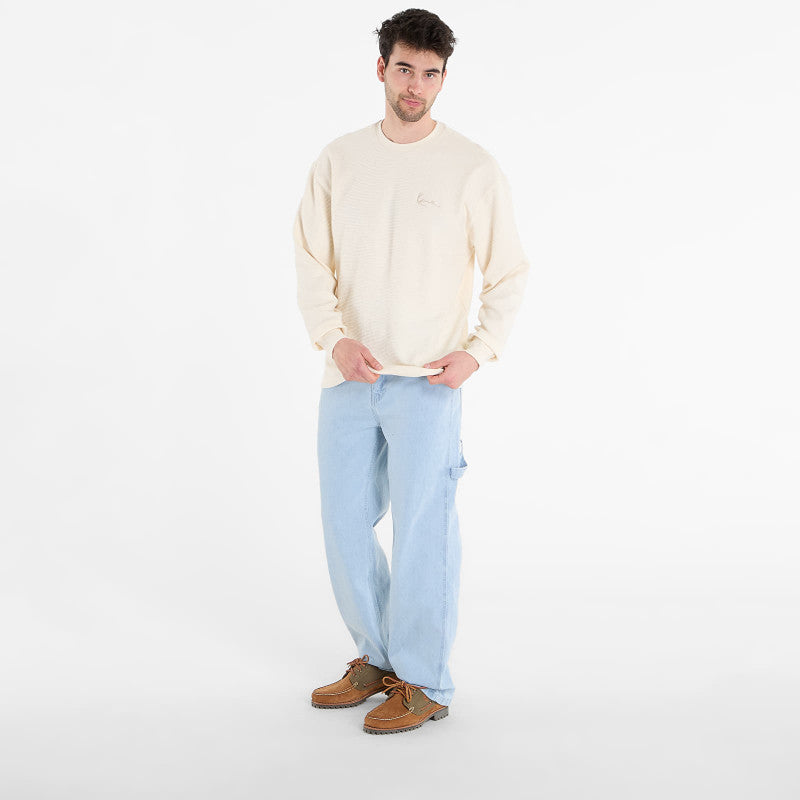 Karl Kani Signature Waffle Longsleeve White