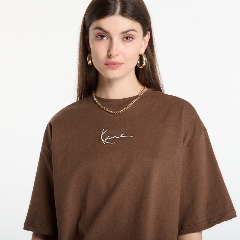 Karl Kani Signature Stencil Peached Oversized T-Shirt Brown