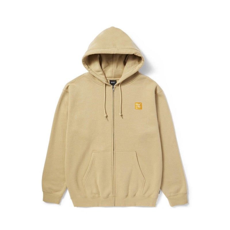 HUF Horus Zip Hoodie Oatmeal